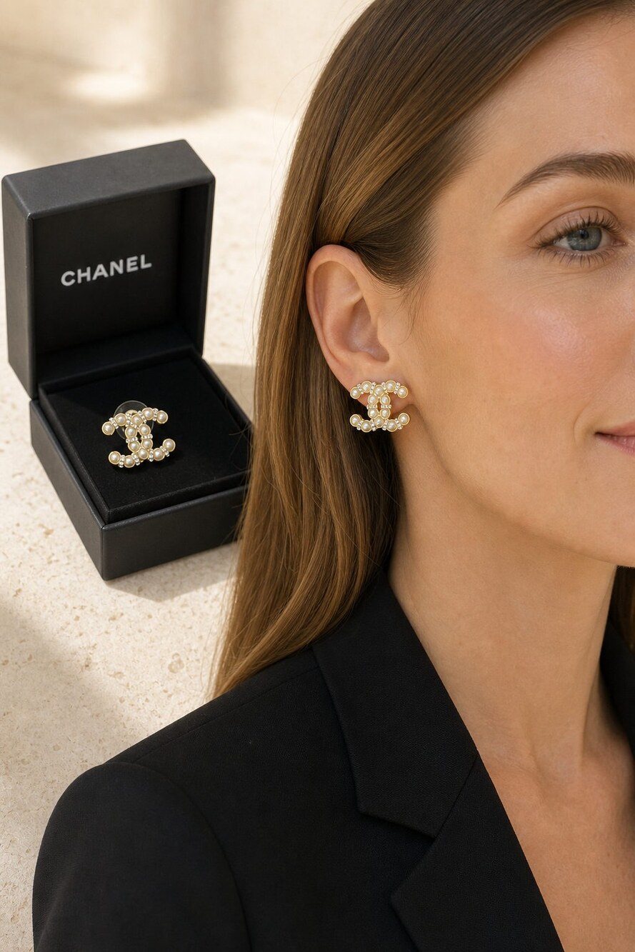 CHANEL Classic Parisian Earrings Style 23 | New with Box - Picture 8 of 9